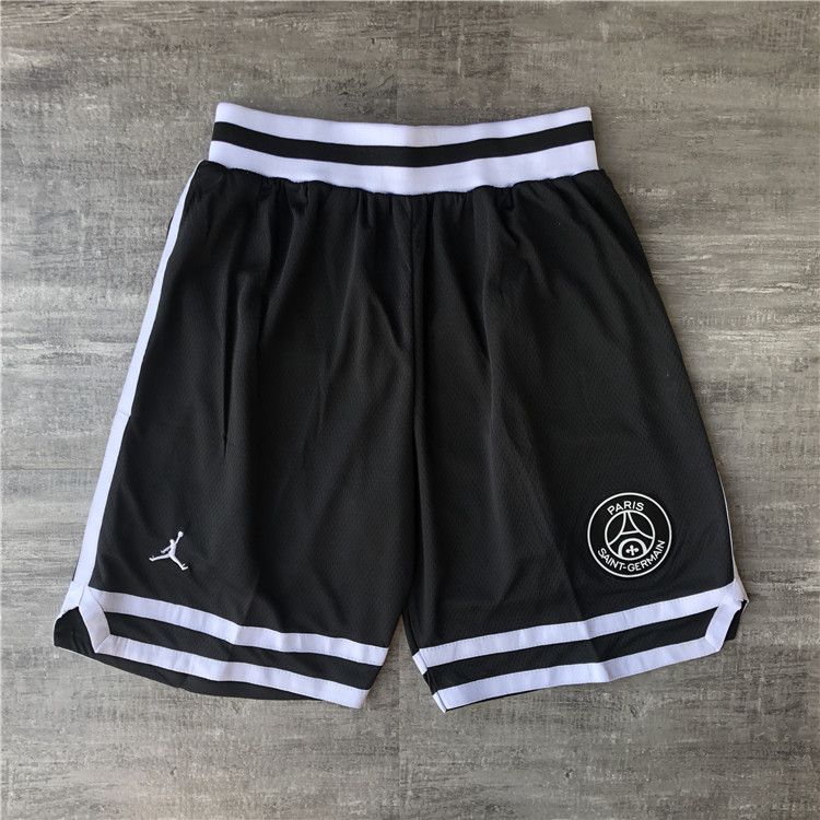 Men NBA Jordan Paris Saint Germain Black Shorts 0416->more jerseys->NBA Jersey
